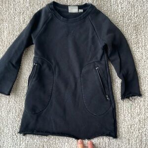 Ag distress hem black long sleeve 2T dress